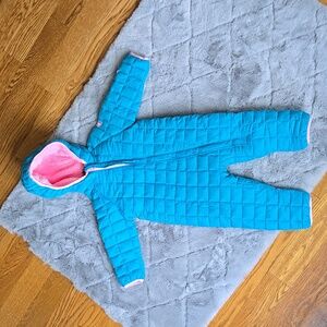 Snozu Blue/Pink Snowsuit, Toddler Girl Size  18 Months, Great Condition